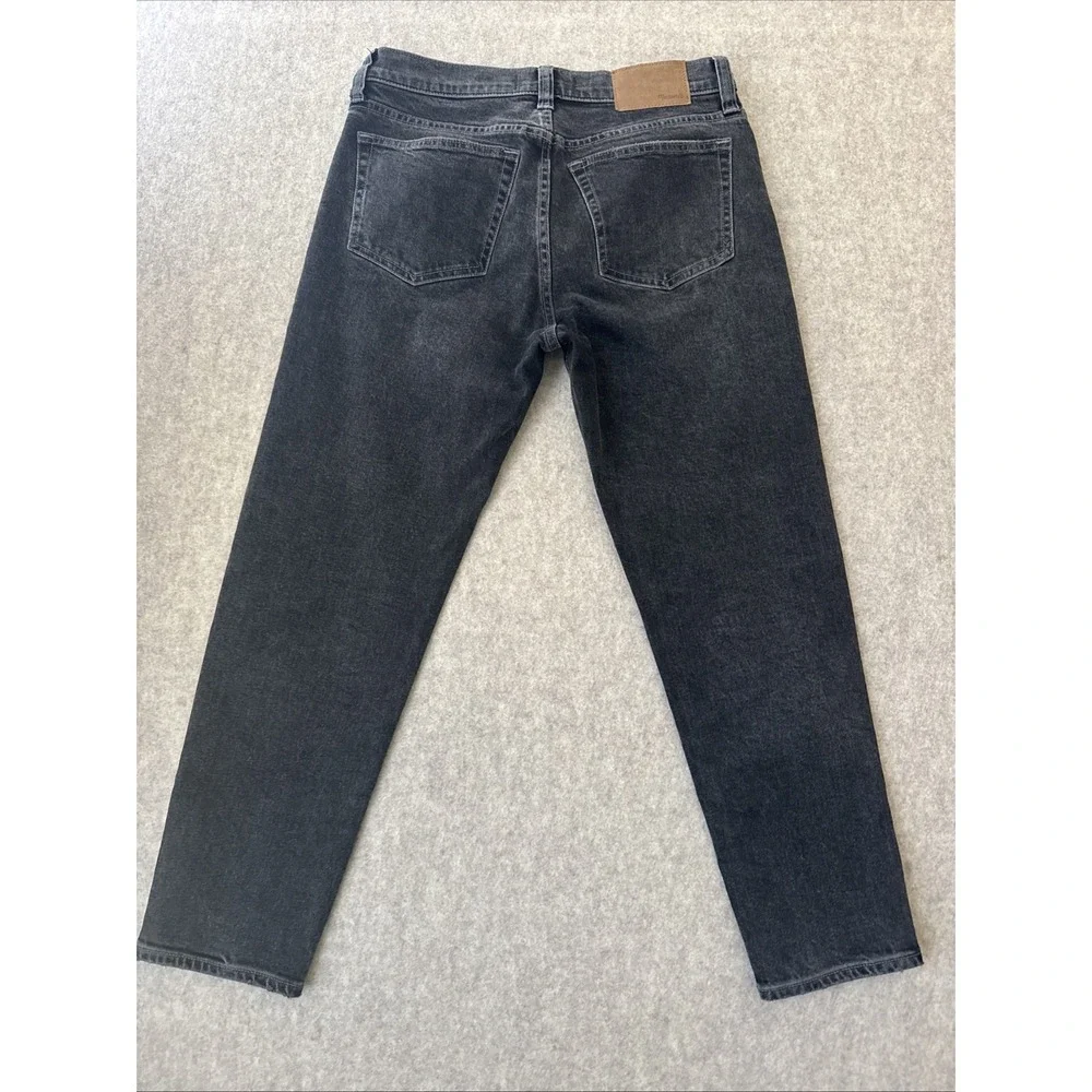 Madewell Jeans Relaxed Taper Mens 29x30 Charcoal Wash Button Fly